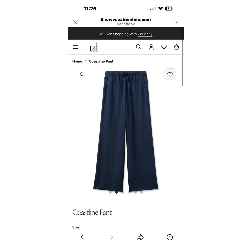 Cabi Coastline pant from Spring 2026. PLEASE READ HAS STAIN size Medium - Picture 2 of 11